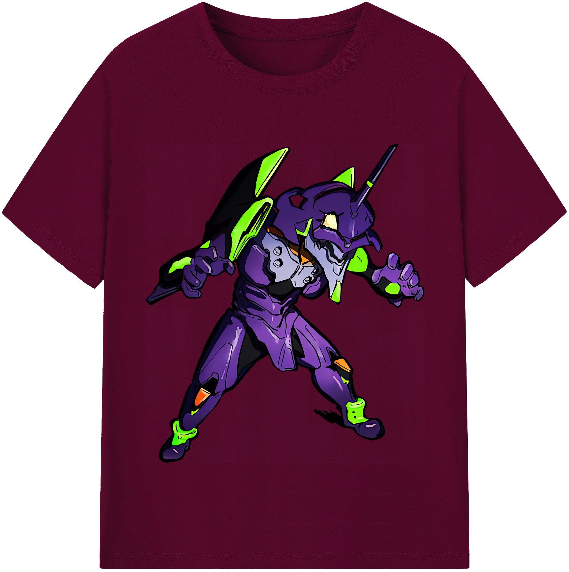 （画像用） EVA 新世紀エヴァンゲリオン レディースカジュアルプリントTシャツ（綿100％）